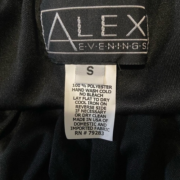 Vintage black chiffon wide leg pants - Picture 6 of 6